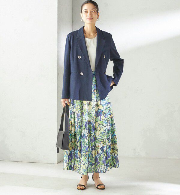 SHIPS for women「〈手洗い可能〉DEVEAUX 綿 プリント スカート」|スカート|