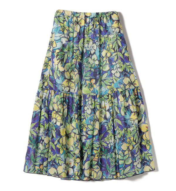 SHIPS for women「〈手洗い可能〉DEVEAUX 綿 プリント スカート」|スカート|