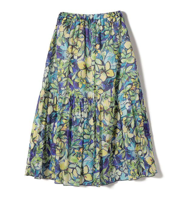 SHIPS for women「〈手洗い可能〉DEVEAUX 綿 プリント スカート」|スカート|