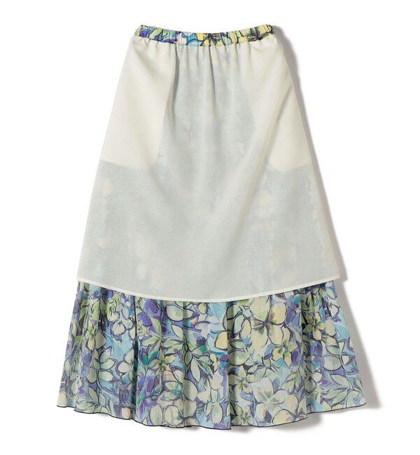 SHIPS for women「〈手洗い可能〉DEVEAUX 綿 プリント スカート」|スカート|