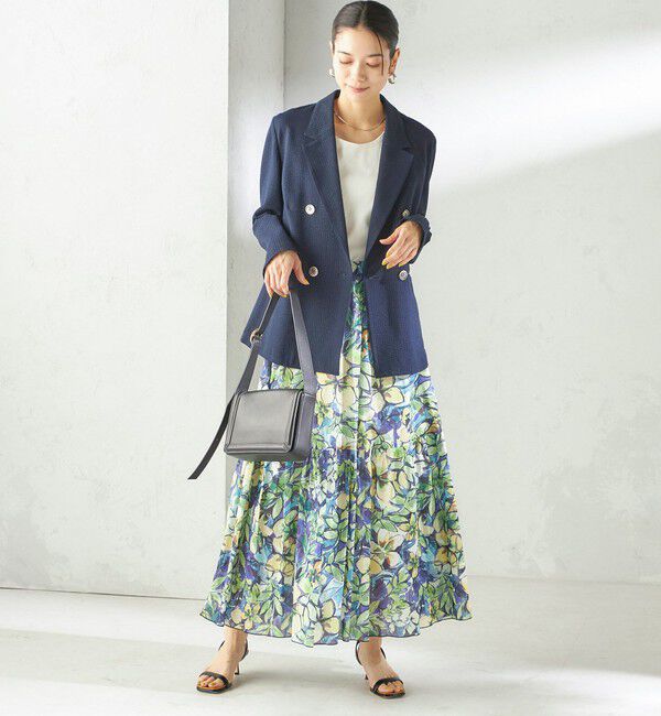 SHIPS for women「〈手洗い可能〉DEVEAUX 綿 プリント スカート」|スカート|