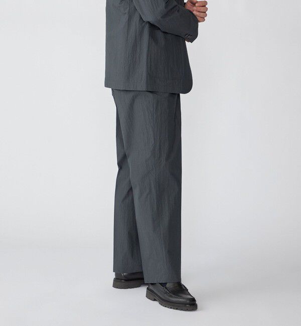 SHIPS「SHIPS:〈洗濯機可能〉CO+ ノープリーツ パンツ(セットアップ対応)」|スラックス|