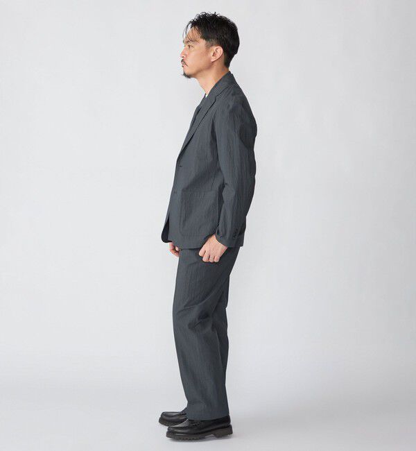 SHIPS「SHIPS:〈洗濯機可能〉CO+ ノープリーツ パンツ(セットアップ対応)」|スラックス|