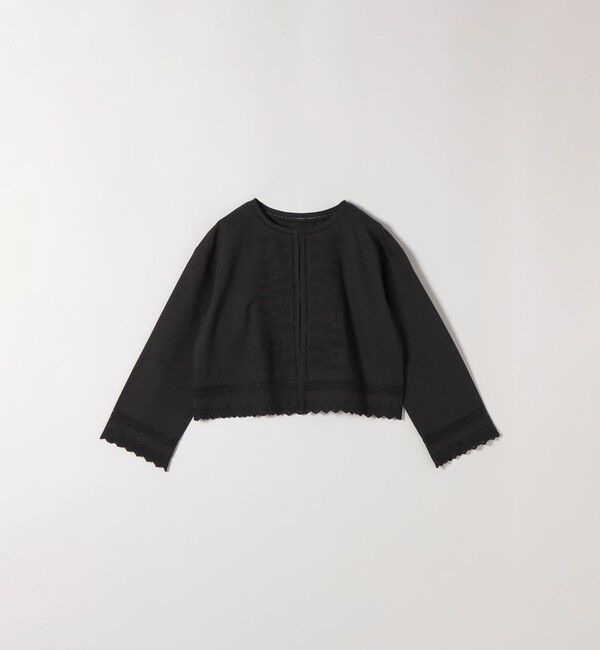 SHIPS any「SHIPS any:〈手洗い可能〉リネンミックス ハシゴレース コンパクト シャツ カーディガン」|カーディガン|