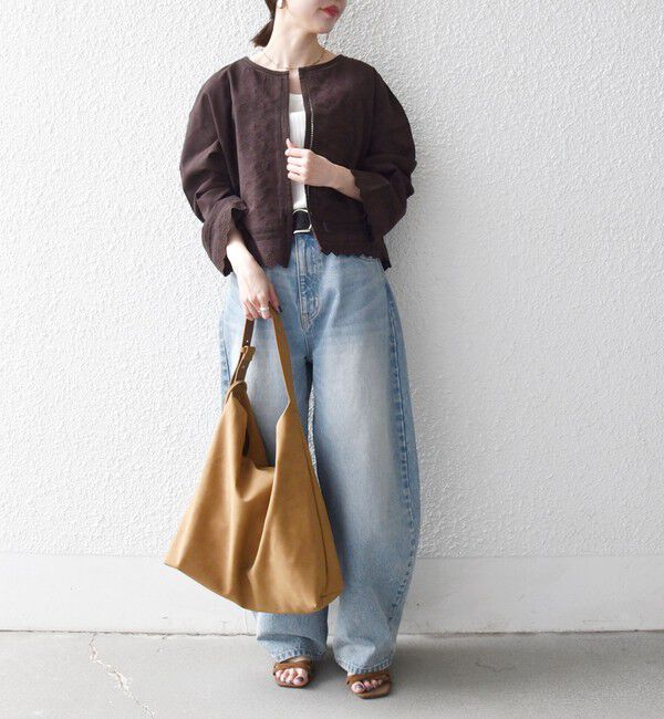 SHIPS any「SHIPS any:〈手洗い可能〉リネンミックス ハシゴレース コンパクト シャツ カーディガン」|カーディガン|