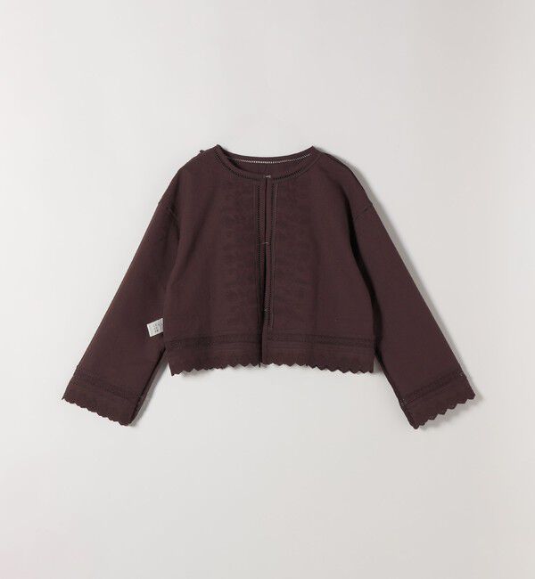 SHIPS any「SHIPS any:〈手洗い可能〉リネンミックス ハシゴレース コンパクト シャツ カーディガン」|カーディガン|