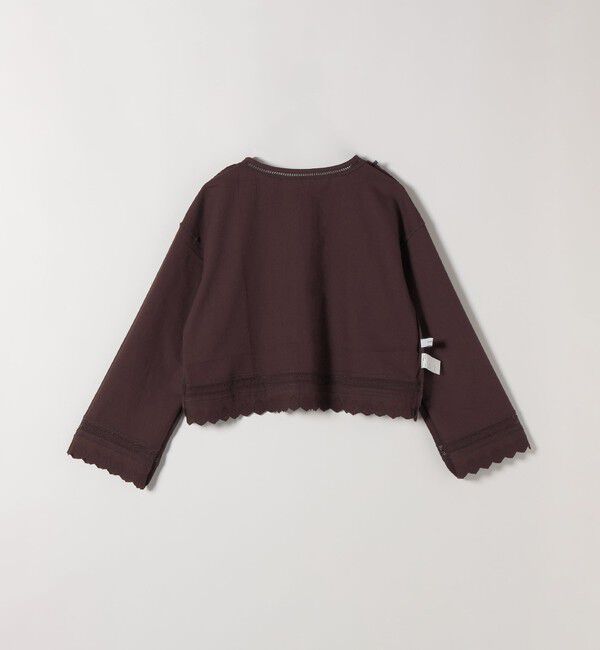 SHIPS any「SHIPS any:〈手洗い可能〉リネンミックス ハシゴレース コンパクト シャツ カーディガン」|カーディガン|