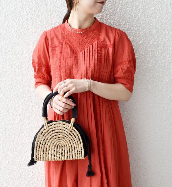 SHIPS any「《一部追加予約》SHIPS any:〈洗濯機可能〉キャンブリック レース ピンタック パフスリーブ ワンピース」|ワンピース|