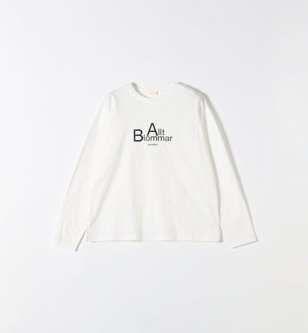 SHIPS any「【SHIPS any別注】monmimi:〈洗濯機可能〉ロゴ プリント ロンTEE 26SS」|Tシャツ・カットソー|