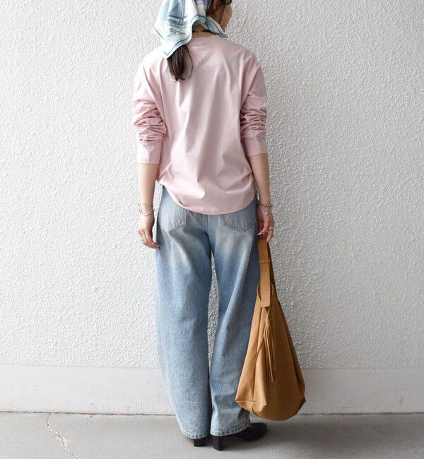 SHIPS any「【SHIPS any別注】monmimi:〈洗濯機可能〉ロゴ プリント ロンTEE 26SS」|Tシャツ・カットソー|