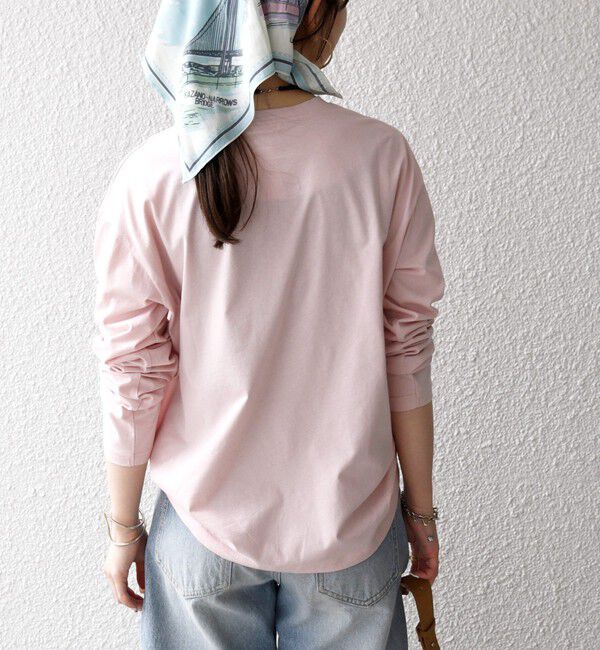 SHIPS any「【SHIPS any別注】monmimi:〈洗濯機可能〉ロゴ プリント ロンTEE 26SS」|Tシャツ・カットソー|