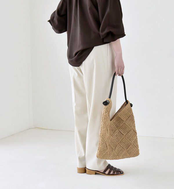 quaranciel「【美シルエット/ウエストゴム】quaranciel:〈通気性/遮熱/吸水速乾〉イージー テーパード パンツ」|その他|