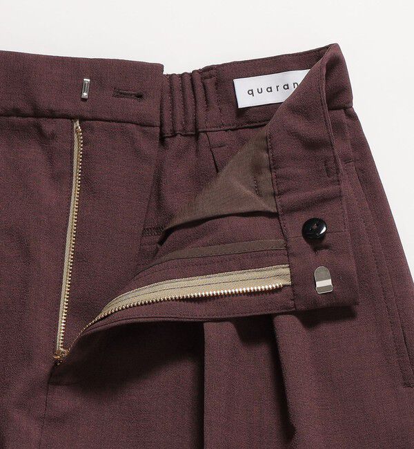 quaranciel「【美シルエット/ウエストゴム】quaranciel:〈通気性/遮熱/吸水速乾〉イージー テーパード パンツ」|その他|