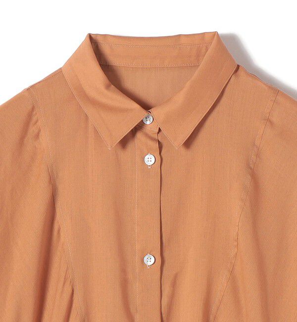 SHIPS for women「《予約》【WEB限定】〈手洗い可能〉ウエスト ドロスト シアー ブラウス」|シャツ・ブラウス|