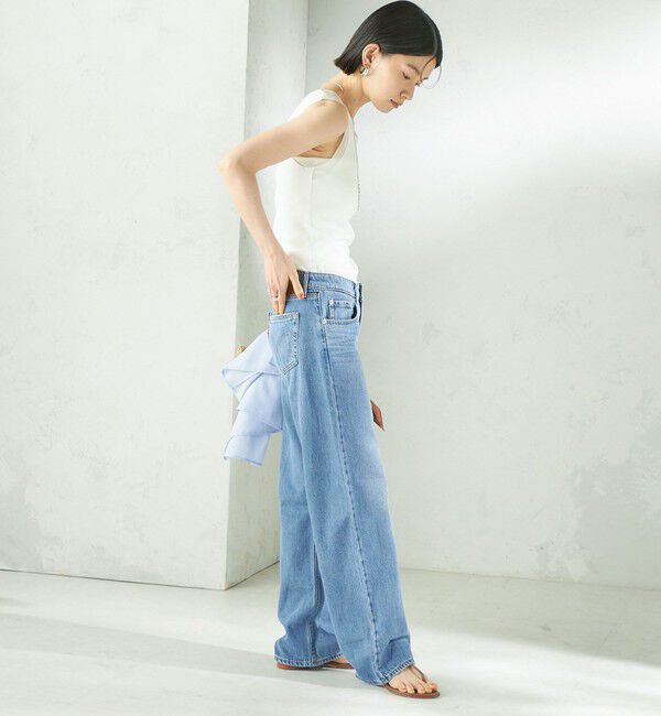 SHIPS for women「〈手洗い可能〉布帛 ドッキング ベア テレコ タンクトップ」|タンクトップ|