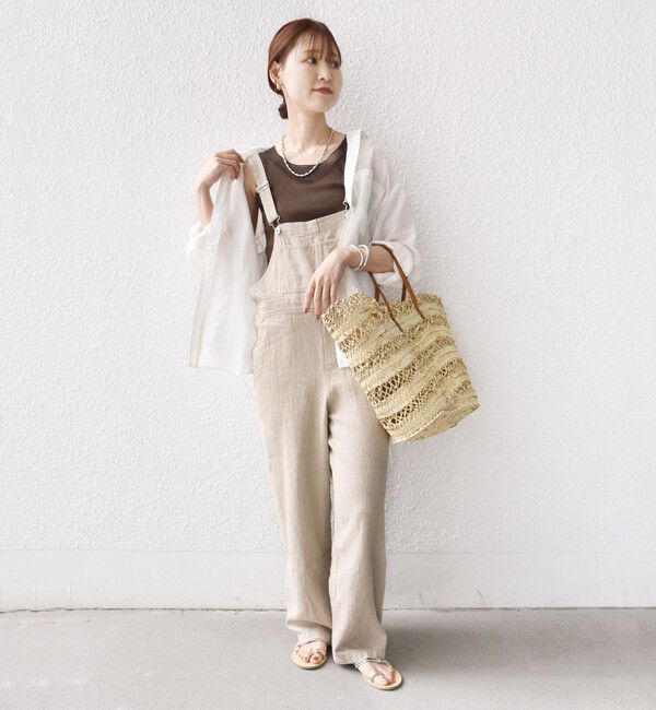 SHIPS for women「〈手洗い可能〉布帛 ドッキング ベア テレコ タンクトップ」|タンクトップ|