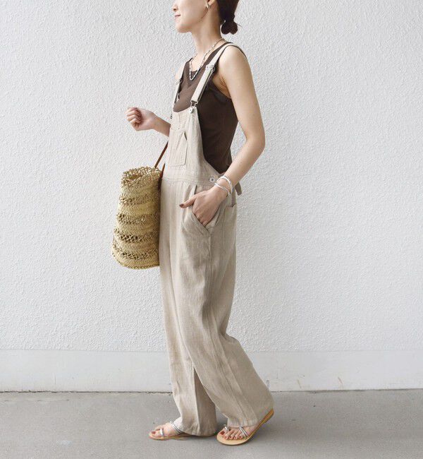 SHIPS for women「〈手洗い可能〉布帛 ドッキング ベア テレコ タンクトップ」|タンクトップ|