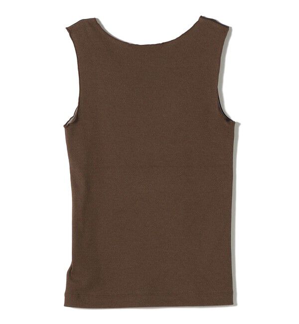 SHIPS for women「〈手洗い可能〉布帛 ドッキング ベア テレコ タンクトップ」|タンクトップ|