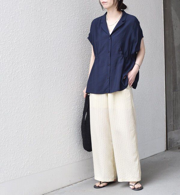 SHIPS Colors 「《予約》SHIPS Colors:〈手洗い可能〉ナイロンレーヨン ストライプ イージーパンツ◆」|その他|