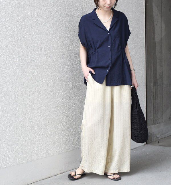 SHIPS Colors 「《予約》SHIPS Colors:〈手洗い可能〉ナイロンレーヨン ストライプ イージーパンツ◆」|その他|