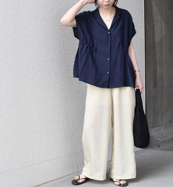 SHIPS Colors 「《予約》SHIPS Colors:〈手洗い可能〉ナイロンレーヨン ストライプ イージーパンツ◆」|その他|