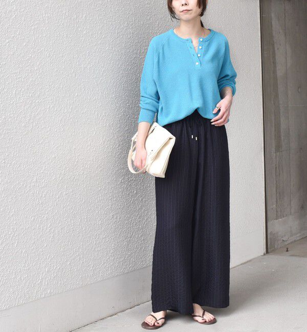 SHIPS Colors 「《予約》SHIPS Colors:〈手洗い可能〉ナイロンレーヨン ストライプ イージーパンツ◆」|その他|