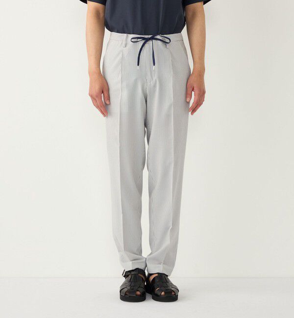 SHIPS Colors 「《予約》SHIPS Colors:〈洗濯機可能〉ファブリーズ シアサッカー スラックス◆」|スラックス|