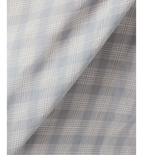 OUTDOOR PRODUCTS Usual Things「追加 シアーチェックスプレッドカラーシャツ」|シャツ・ブラウス|