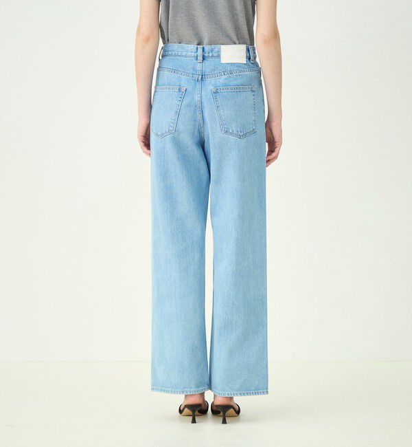 MACPHEE「デニム ワイドストレートパンツ」|デニム|