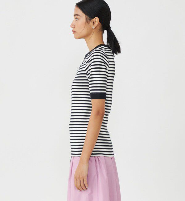 MACPHEE「シルキージャージー ハーフスリーブプルオーバー」|Tシャツ・カットソー|