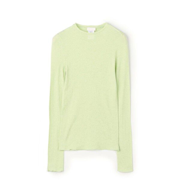 Ballsey「コットンシルクリブ クルーネックプルオーバー」|Tシャツ・カットソー|51 ライトグリーン
