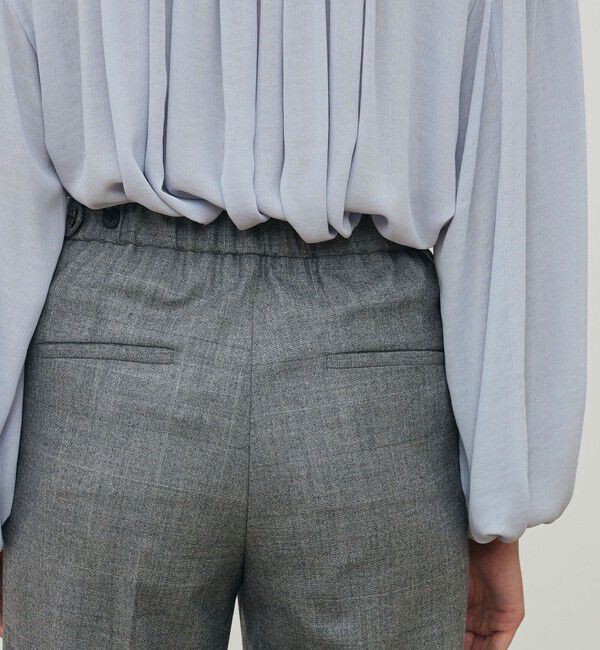 DES PRES「フランネルウールストレッチ セミワイドパンツ」|スラックス|