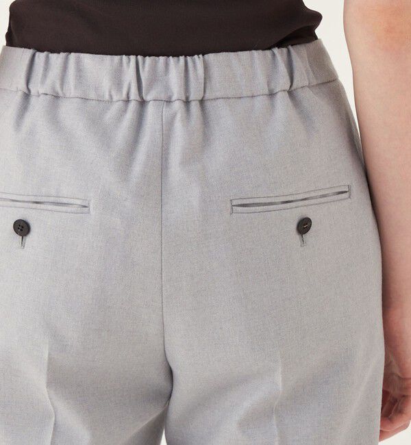 DES PRES「フランネルウールストレッチ シガレットパンツ」|スラックス|