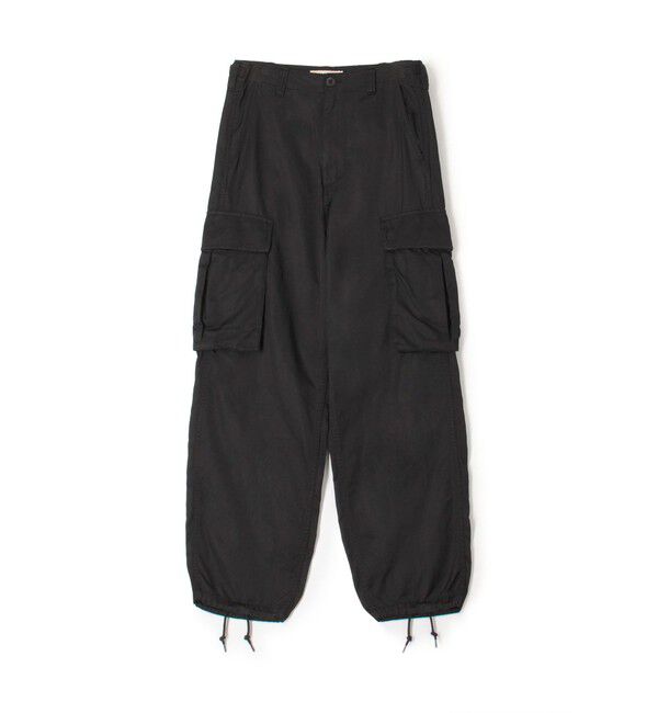 MACPHEE「コットンレーヨンモールスキン カーゴパンツ」|カーゴ|19 ブラック