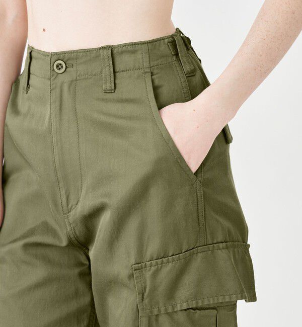 MACPHEE「コットンレーヨンモールスキン カーゴパンツ」|カーゴ|