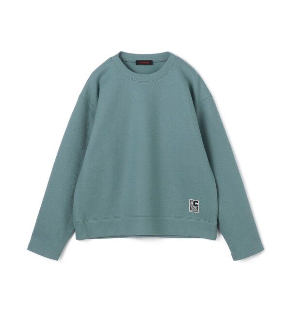 CABaN「CABaN ウールコットンダブルフェイス クルーネックプルオーバー」|スウェット・ジャージ|53 グリーン