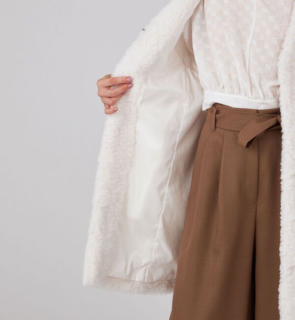 Ballsey「ランダムファー Vネックロングジレ」|ベスト・ジレ|