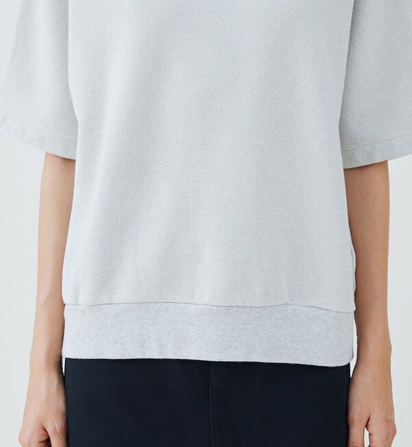 GALERIE VIE「スビンバックパイルラメ ハーフスリーブプルオーバー」|スウェット・ジャージ|