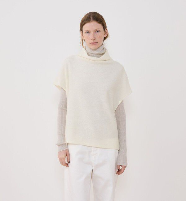 GALERIE VIE「ファインブークレー ミドルネックベスト」|ベスト・ジレ|