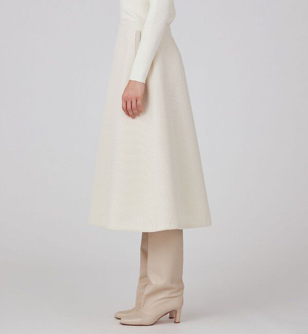 Ballsey「パンチングトリプルクロス トラペーズスカート」|台形|