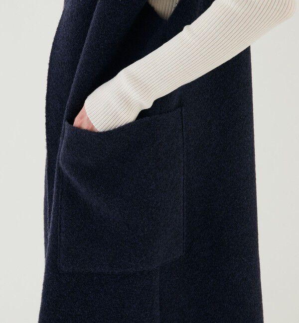 GALERIE VIE「ブークレダブルフェイス ミドルジレ」|ベスト・ジレ|