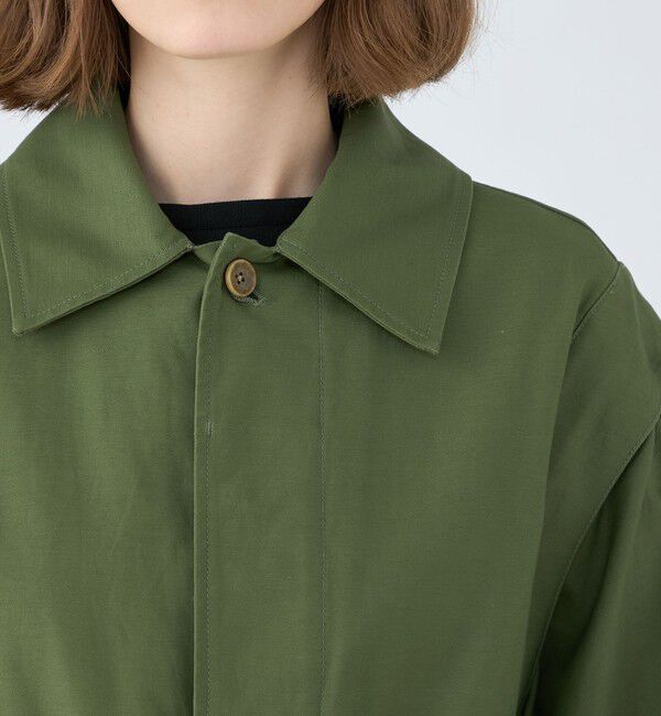 MACPHEE「スラブバックサテン ミリタリージャケット」|ミリタリージャケット|