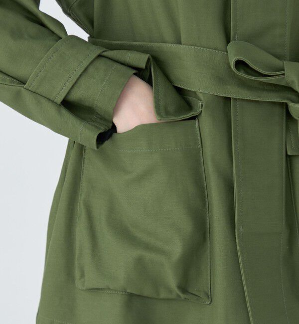 MACPHEE「スラブバックサテン ミリタリージャケット」|ミリタリージャケット|