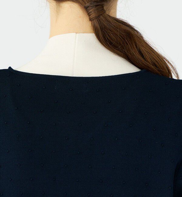 Ballsey「ストレッチタックドット ボウタイプルオーバー」|ニット・セーター|