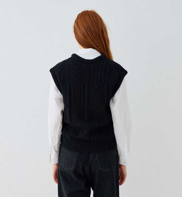 GALERIE VIE「ガンジーニット ベスト」|ベスト・ジレ|