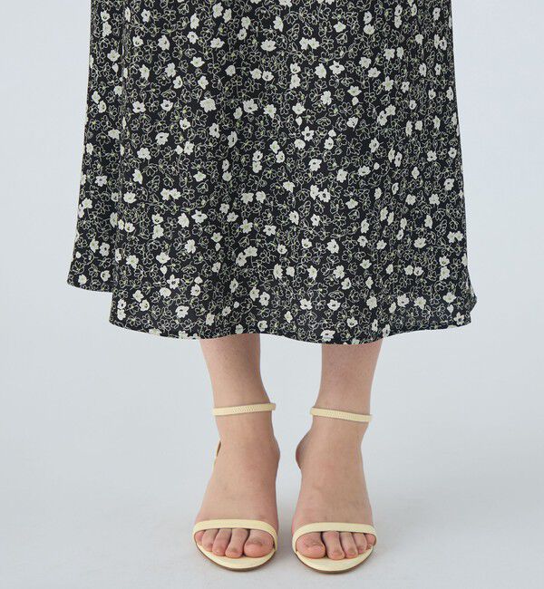 Ballsey「レジェフラワープリント マーメイドスカート」|フレア|