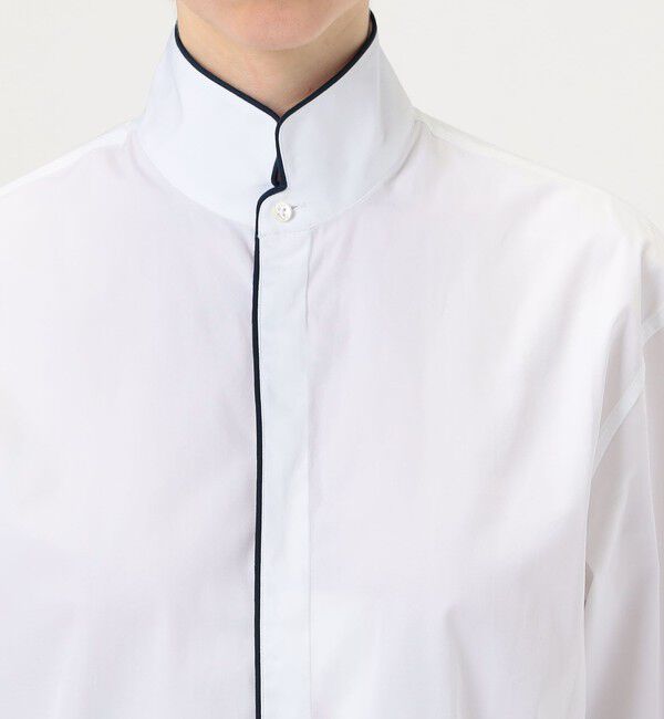 TOMORROWLAND BUYING WEAR「BOURRIENNE EQUIPAGE コットン ハイカラ―シャツ」|シャツ・ブラウス|