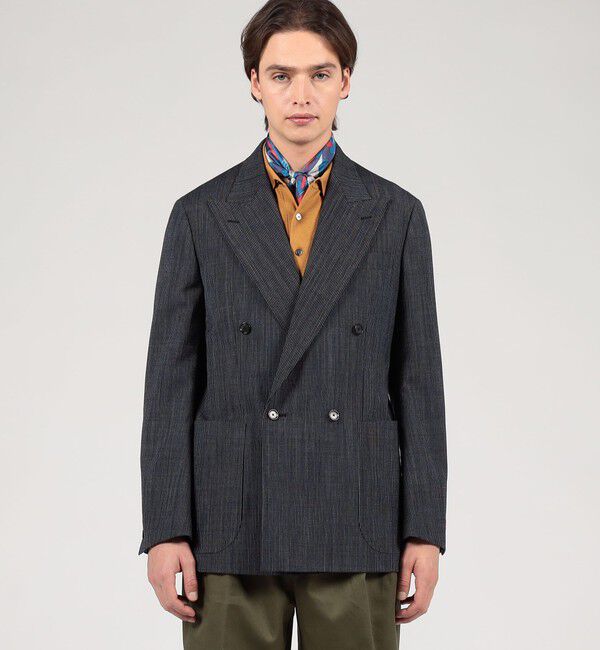 TOMORROWLAND MENS「ウール ダブルブレステッド4Bジャケット FOX AIR」|テーラードジャケット|