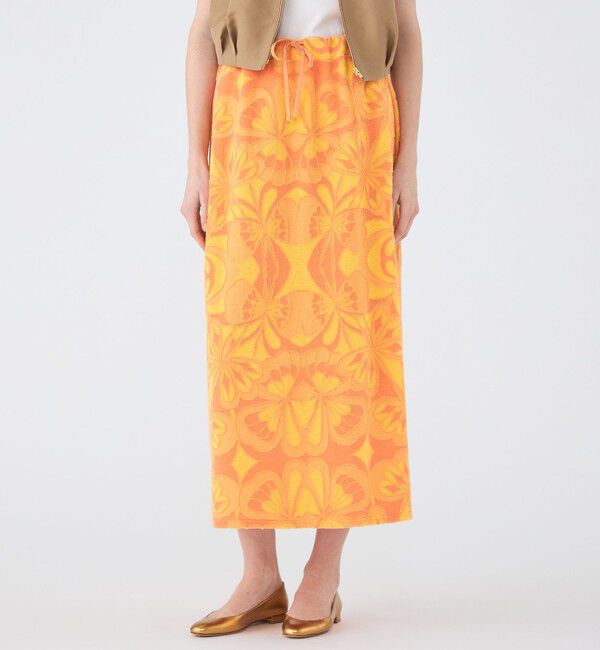 TOMORROWLAND collection「フラワーパイル ストリングストレートスカート」|スカート|