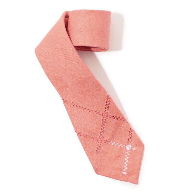 TOMORROWLAND GOODS「SPECIALE リネン レース ネクタイ」|ネクタイ・蝶ネクタイ|33 ピンク